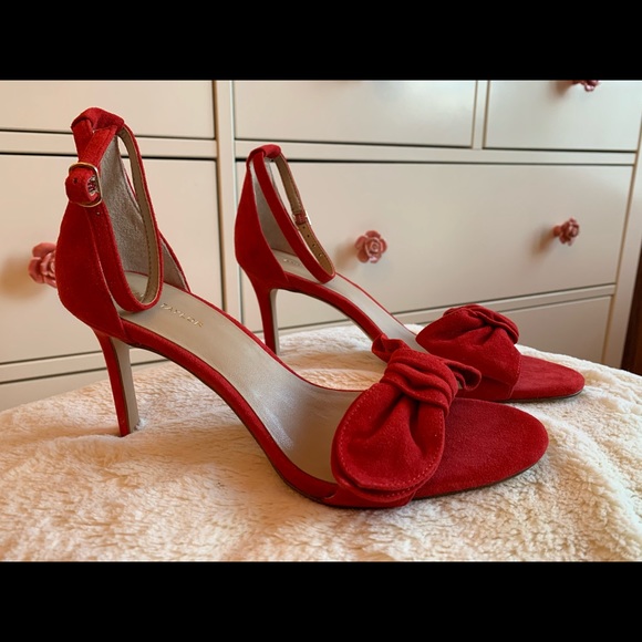 Ann Taylor Shoes - Ann Taylor Red Suede Pumps - NWOT